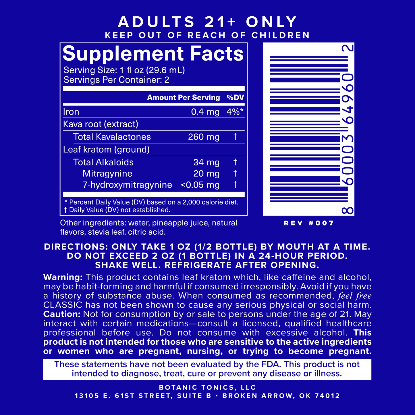 feel free CLASSIC tonic